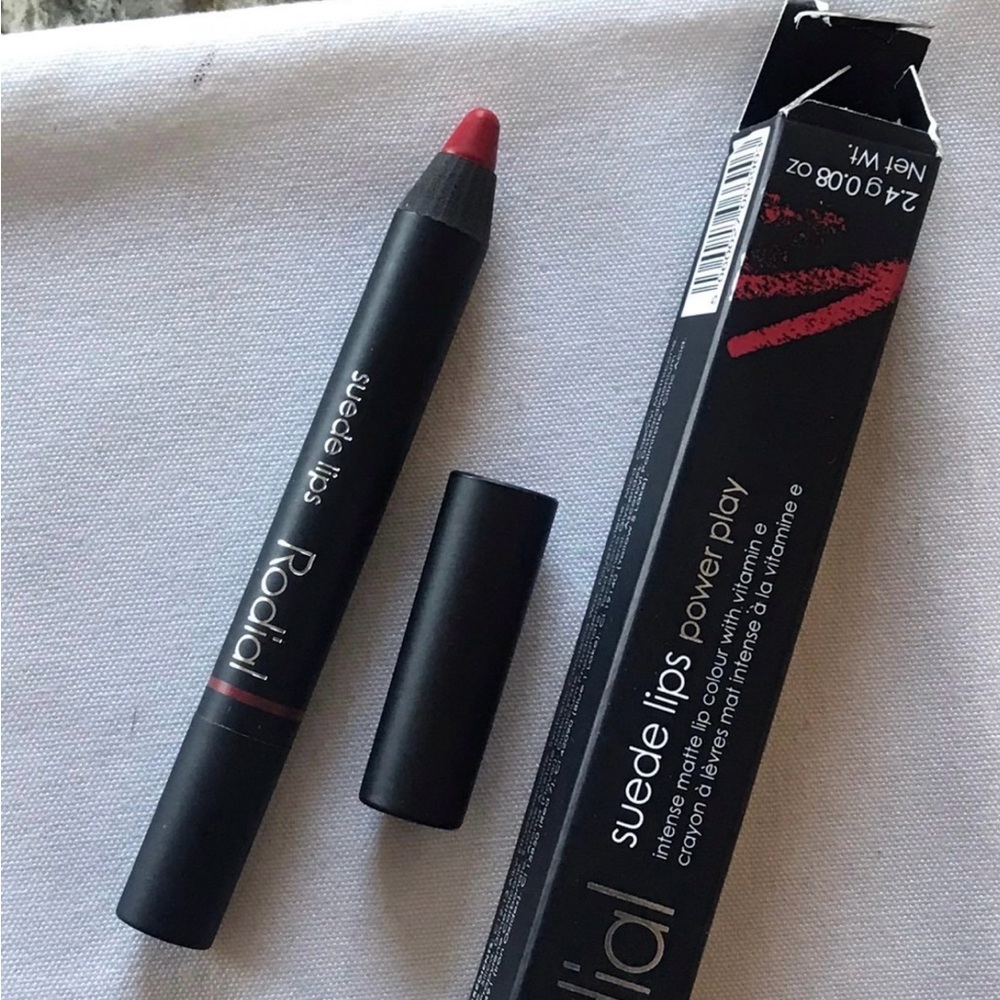 New RODIAL Suede LIPS POWER PLAY. Intense matte lip color with vitamin E. ITALY